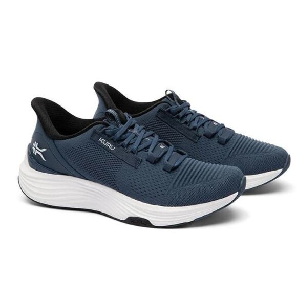 Kuru Mens Atom 2 Running Sneakers US 14 M EU 48 Blue White Athletic EUC main image 6